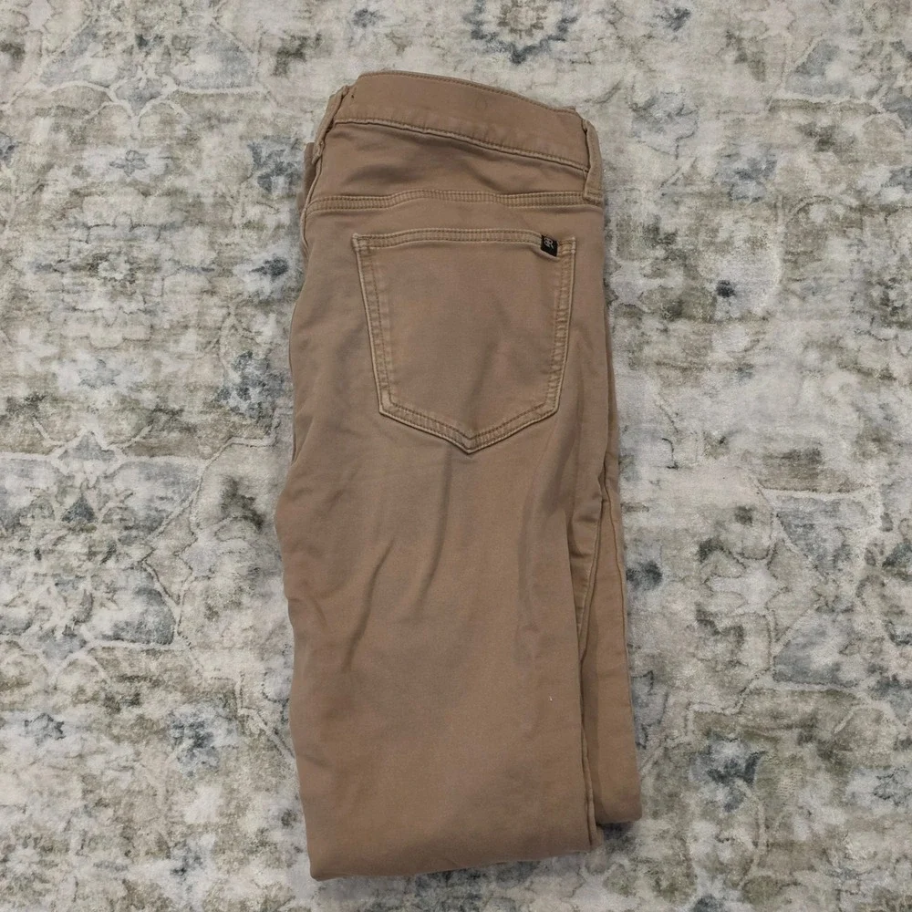 Banana Republic Mens Slim Fit 5-Pocket Pants Tan Khaki 32x32 Stretch Twill